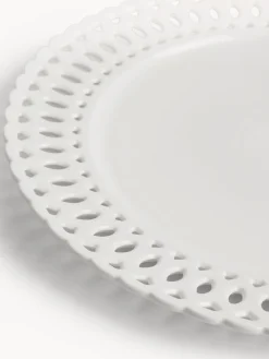coincasa Piatti|Piatto da portata in porcellana traforata Bianco