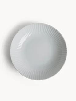 coincasa Piatti|Piatto fondo in porcellana Country chic Bianco