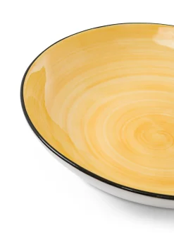 coincasa Piatti|Piatto fondo in stoneware Tokyo Giallo