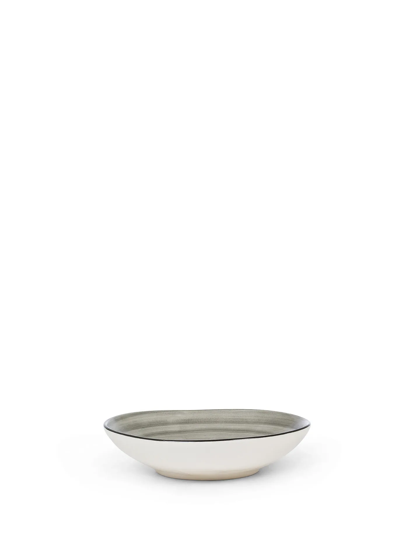 coincasa Piatti|Piatto fondo in stoneware Tokyo Grigio