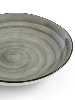 coincasa Piatti|Piatto fondo in stoneware Tokyo Grigio