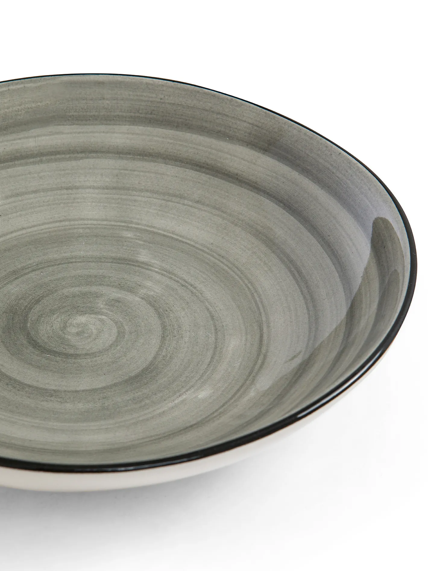 coincasa Piatti|Piatto fondo in stoneware Tokyo Grigio
