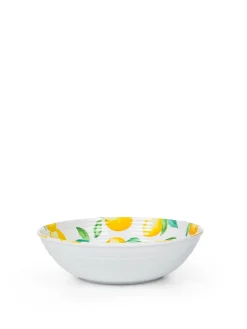 coincasa Picnic E Tempo Libero|Piatto fondo melammina motivo limoni Bianco