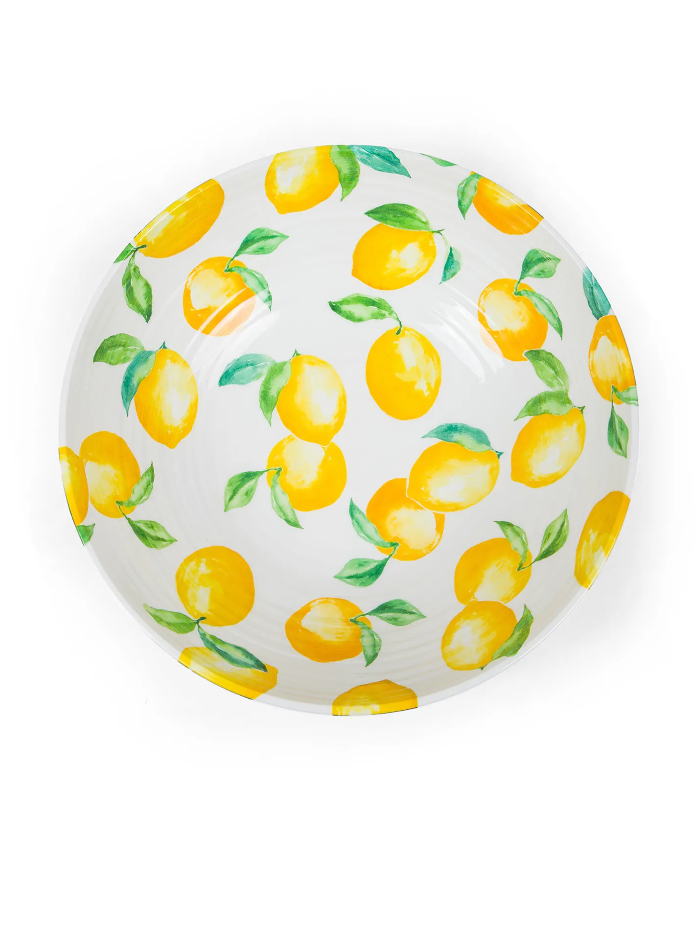 coincasa Picnic E Tempo Libero|Piatto fondo melammina motivo limoni Bianco