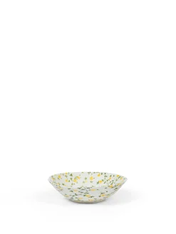 coincasa Piatti|Piatto fondo porcellana motivo fiorellino Bianco