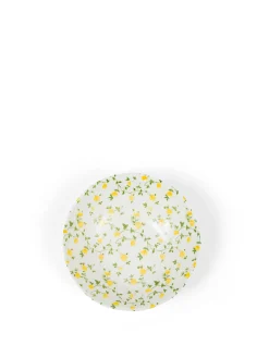 coincasa Piatti|Piatto fondo porcellana motivo fiorellino Bianco