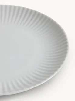 coincasa Piatti|Piatto frutta in porcellana Country chic Bianco