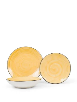 coincasa Piatti|Piatto frutta in stoneware Tokyo Giallo