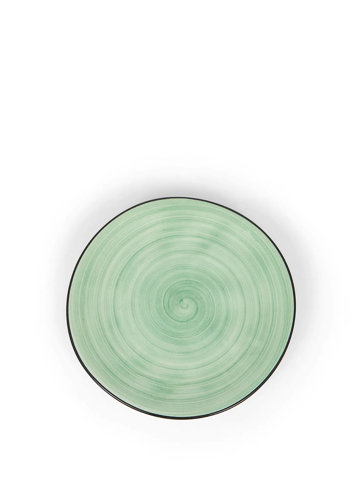 coincasa Piatti|Piatto frutta in stoneware Tokyo Verde acqua