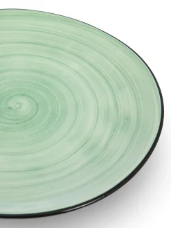 coincasa Piatti|Piatto frutta in stoneware Tokyo Verde acqua