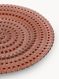 Piatti|Piatto frutta in vetro Arancione chiaro