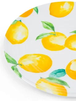 coincasa Picnic E Tempo Libero|Piatto frutta melammina motivo limoni Bianco