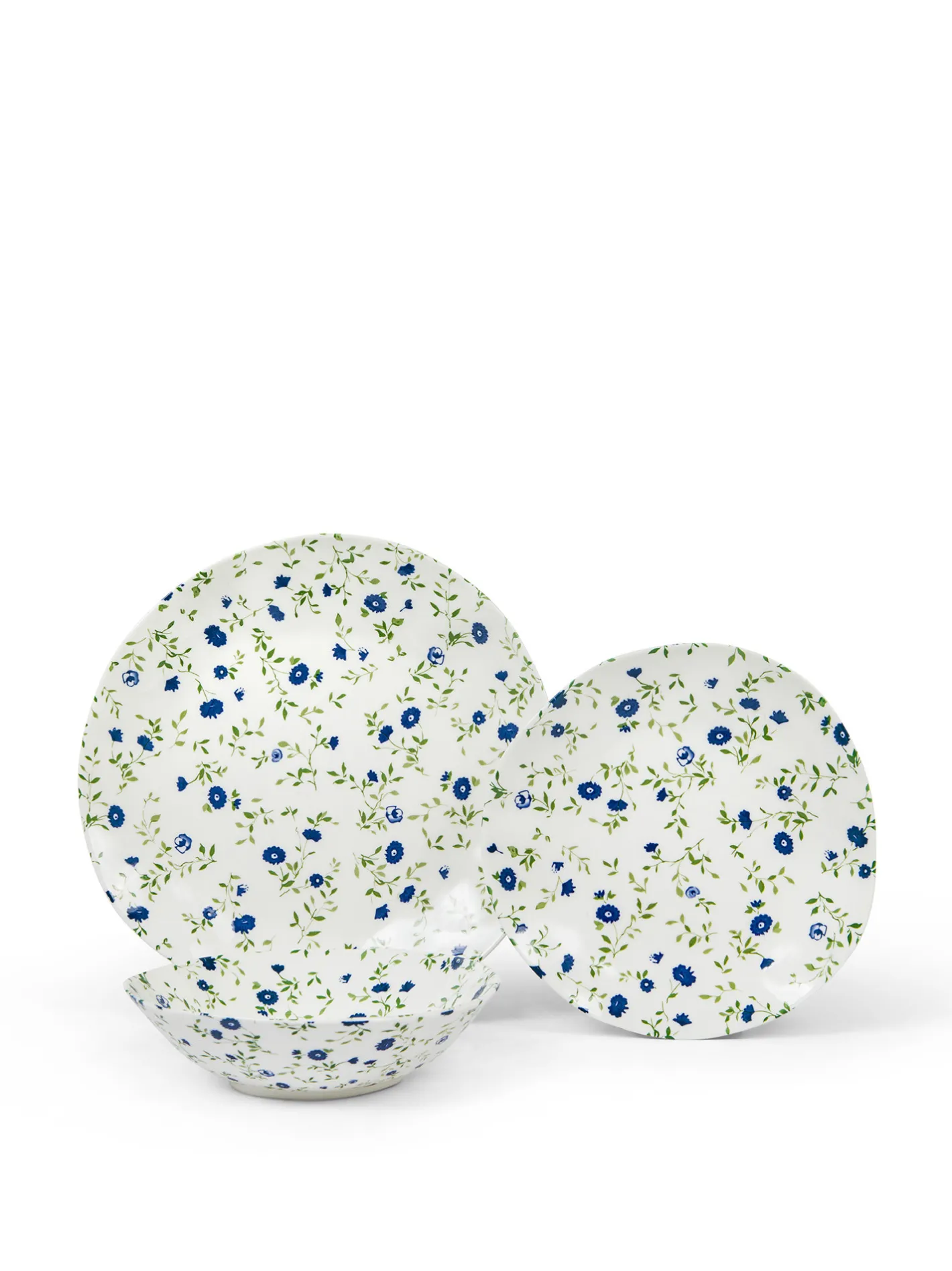 coincasa Piatti|Piatto frutta porcellana motivo fiorellino Bianco