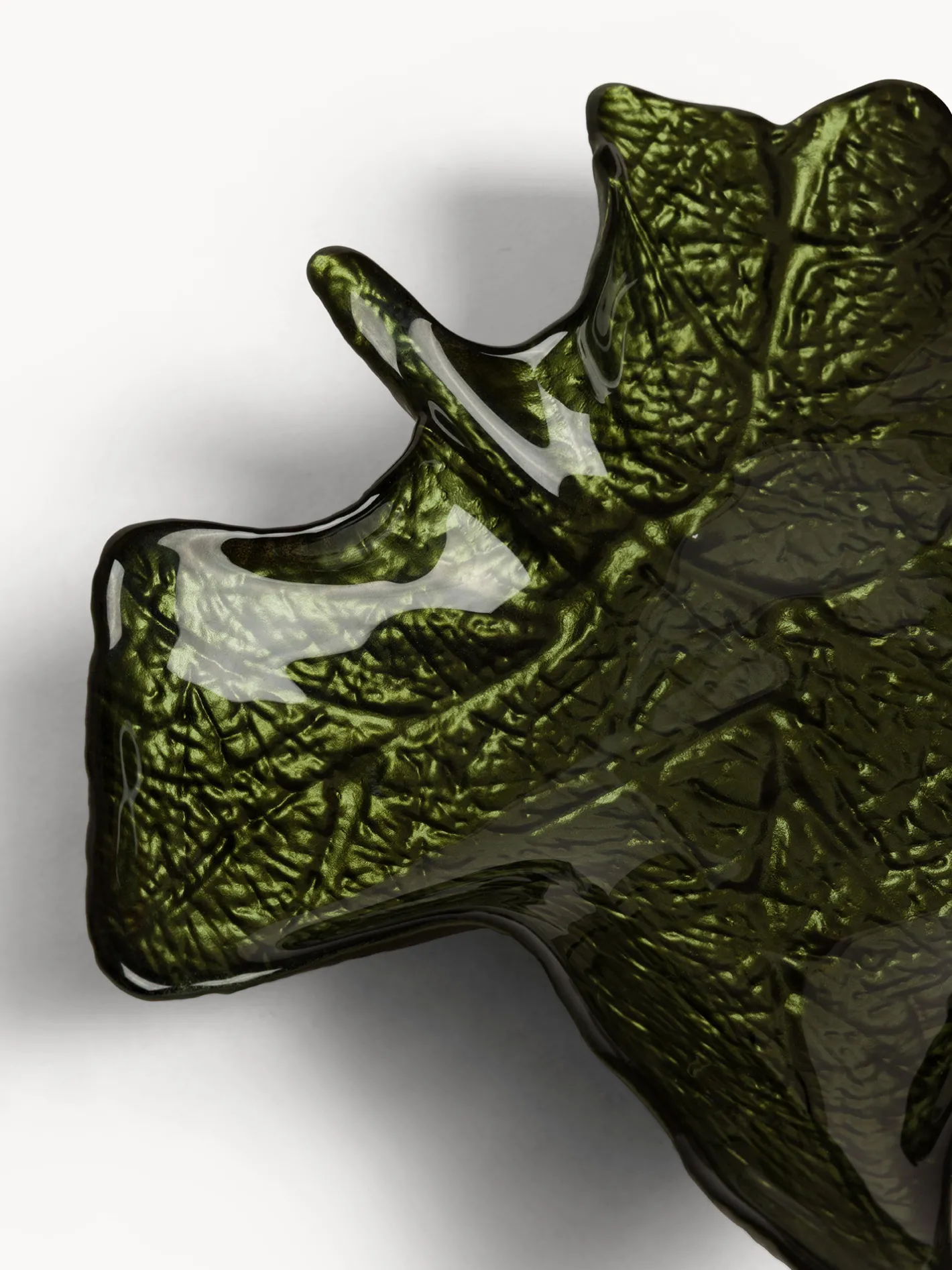 coincasa Piatti|Piatto in vetro a forma foglia Multicolor