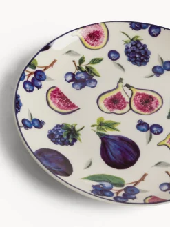 coincasa Piatti|Piatto pane new bone china motivo fichi Multicolor