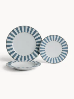 coincasa Piatti|Piatto piano in porcellana Williamsburg Bianco