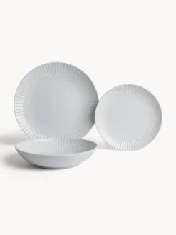 coincasa Piatti|Piatto piano in porcellana Country chic Bianco