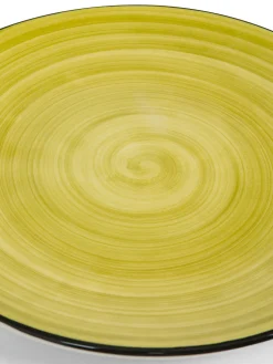 coincasa Piatti|Piatto piano in stoneware Tokyo Verde chiaro