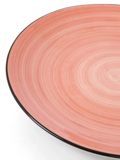 coincasa Piatti|Piatto piano in stoneware Tokyo Rosa