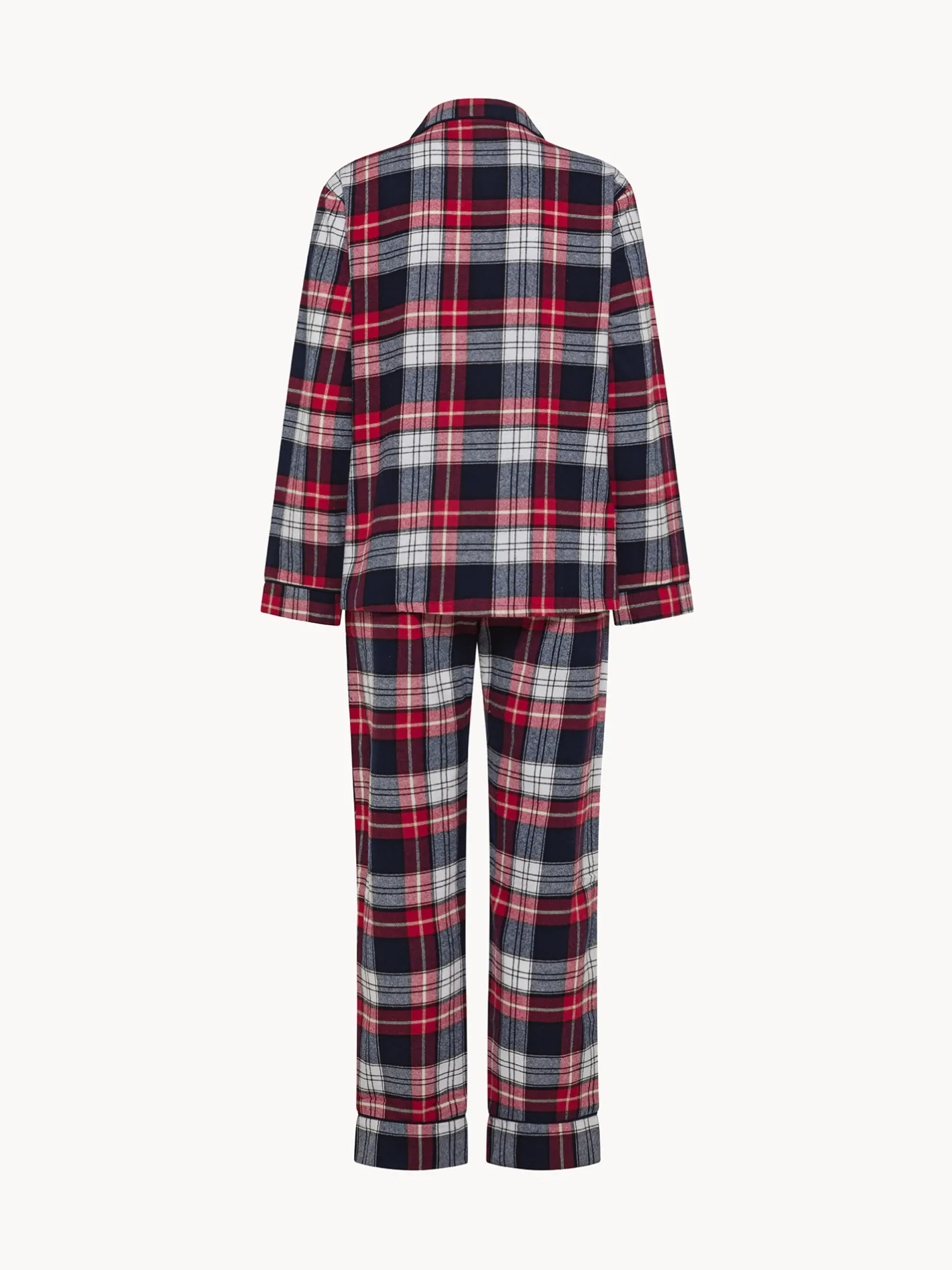 Homewear|Pigiama in flanella motivo tartan Blu