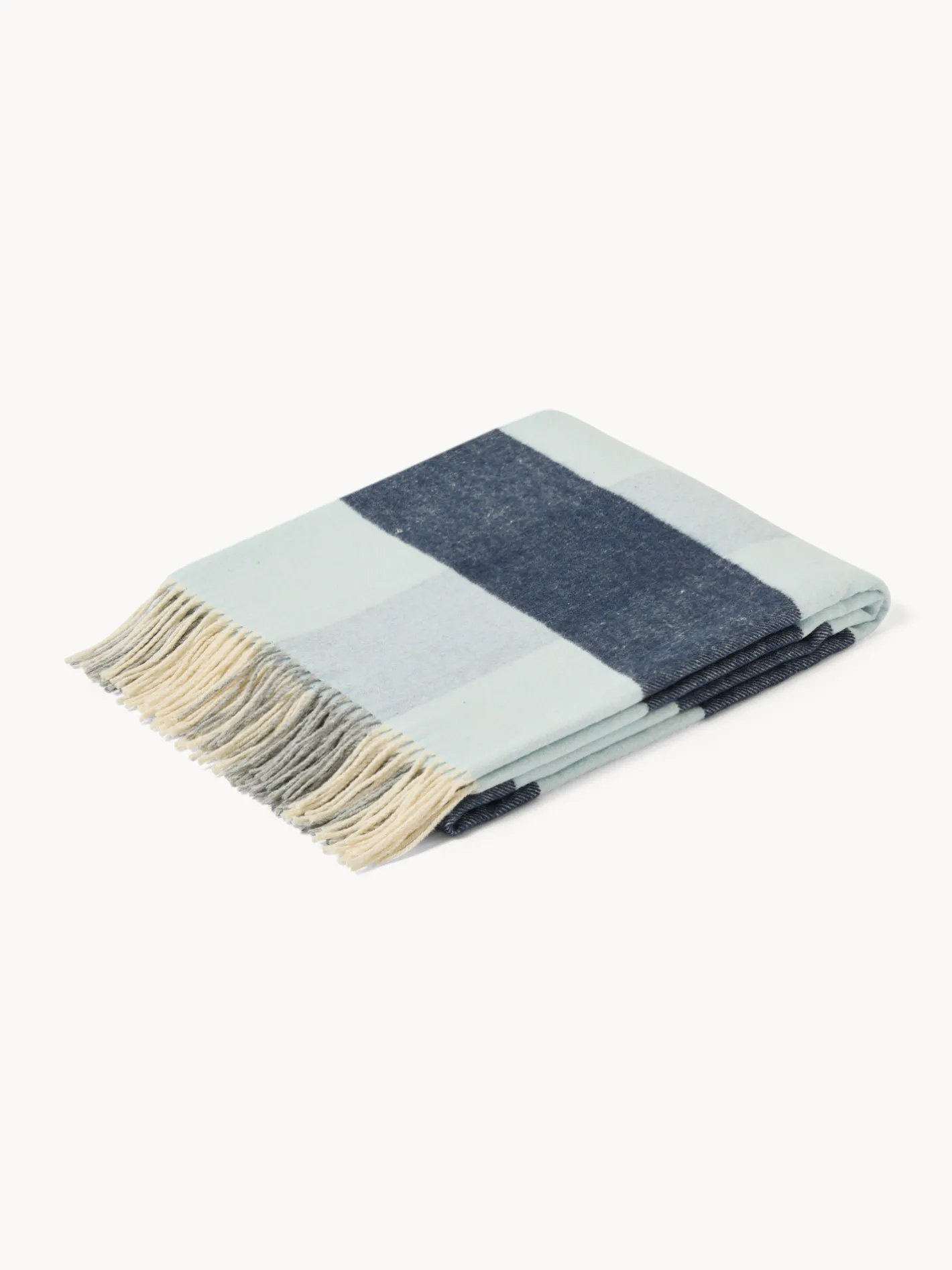 coincasa Biancheria Da Letto|Coperte E Plaid|Plaid a quadri made in Italy Blu chiaro