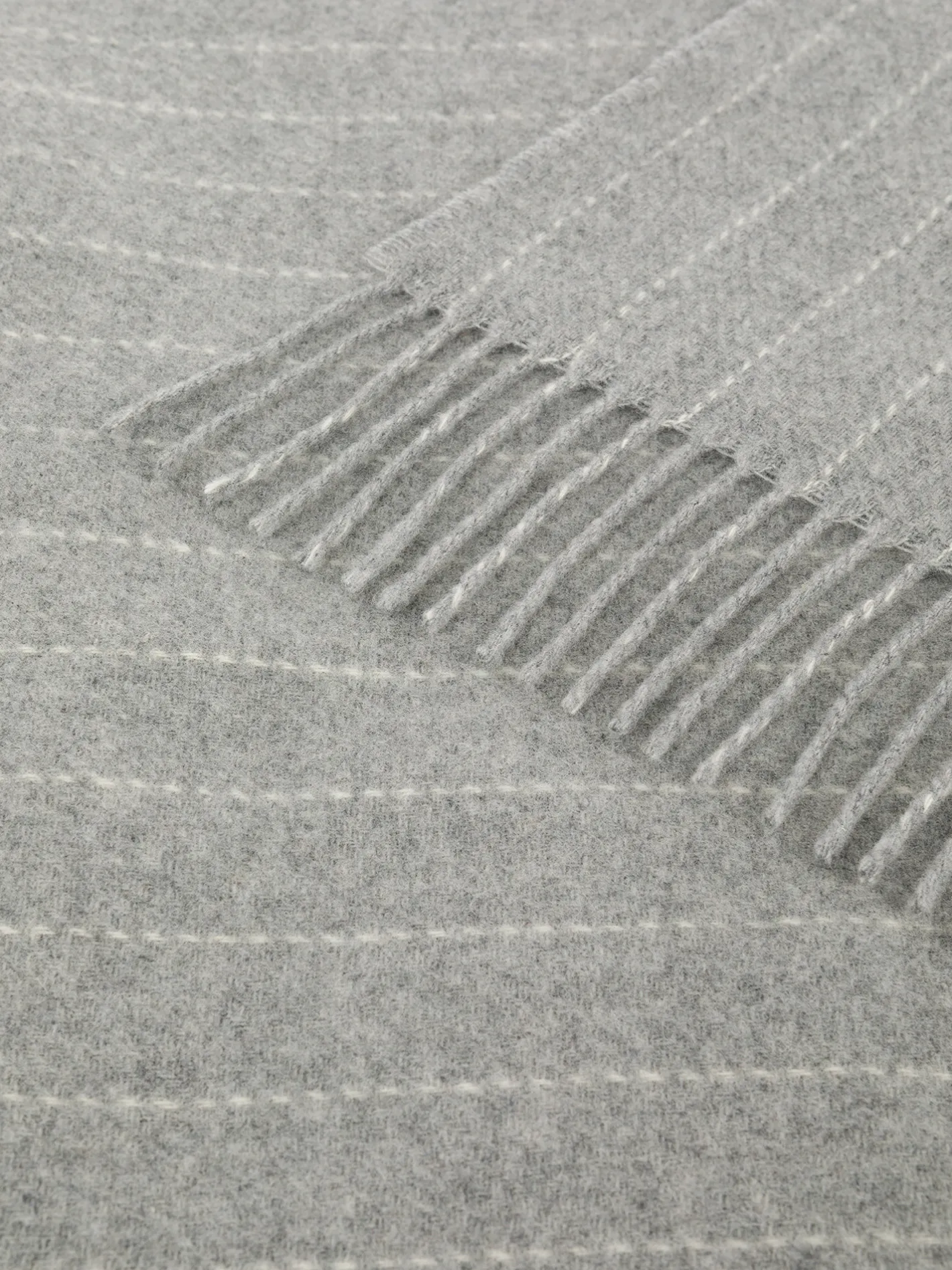 coincasa Biancheria Da Letto|Coperte E Plaid|Plaid in pura lana Portofino Grigio