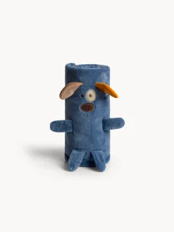 coincasa Coperte E Plaid|Plaid in tessuto a forma di cagnolino Blu