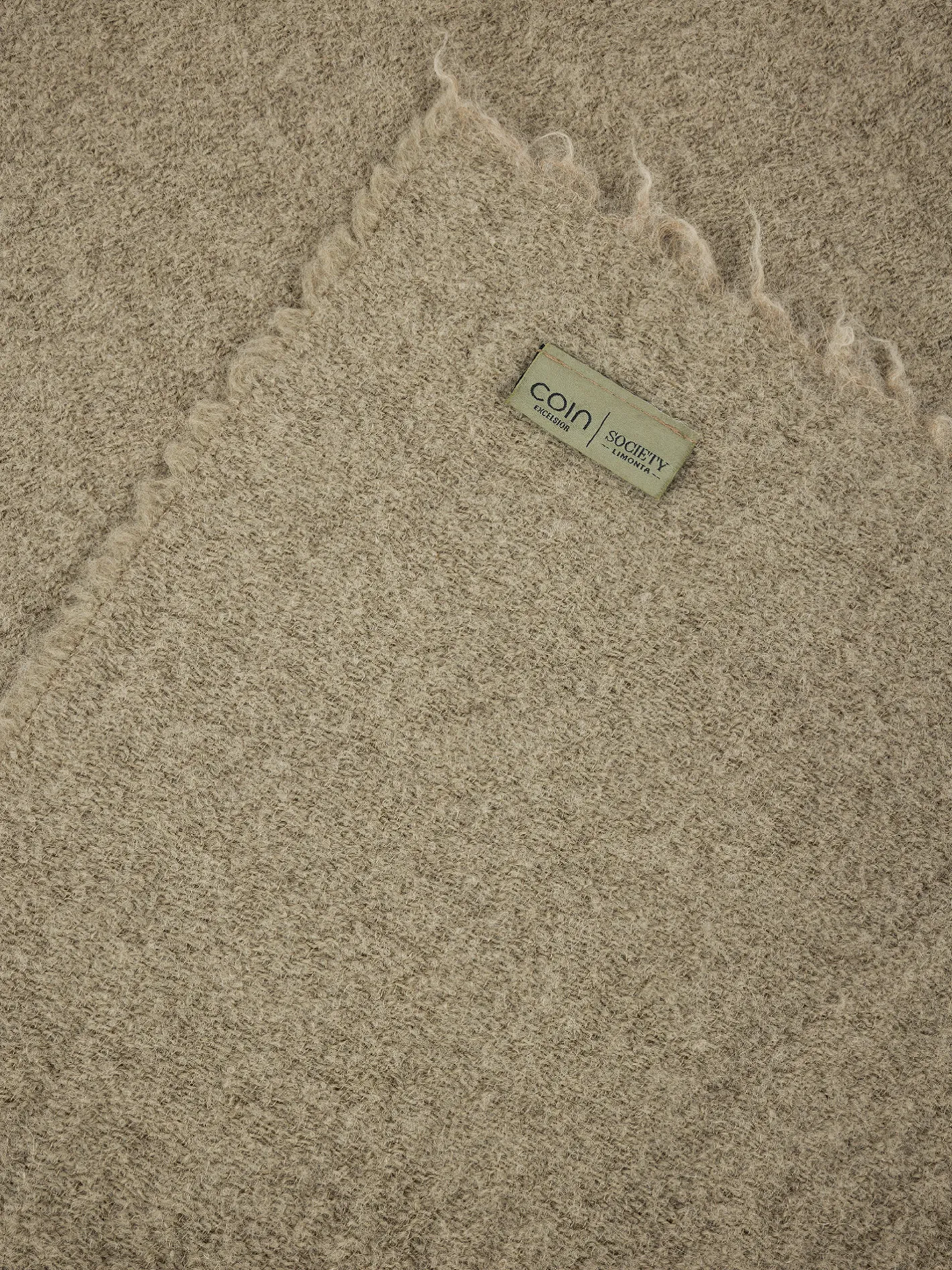 society limonta Biancheria Da Letto|Coperte E Plaid|Plaid morbidissimo in lana e alpaca Special Capsule SOCIETY Made in Italy per Coincasa Beige scuro