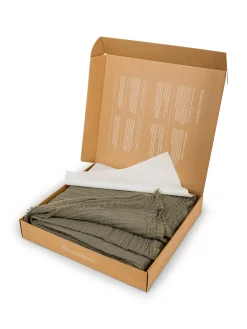 society limonta Biancheria Da Letto|Coperte E Plaid|Plaid morbidissimo in pura lana Special Capsule SOCIETY Made in Italy per Coincasa Verde scuro