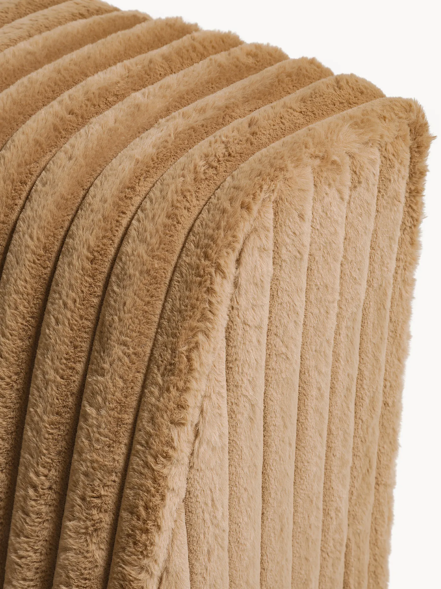 coincasa Divani Poltrone E Pouf|Poltrona effetto pelo Stripes Giallo scuro