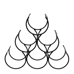 Accessori E Utensili Cucina|Porta bottiglie piramidale ferro smaltato Nero