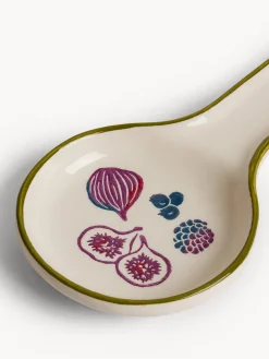 coincasa Accessori E Utensili Cucina|Porta mestolo in ceramica motivo fichi dipinto a mano Multicolor