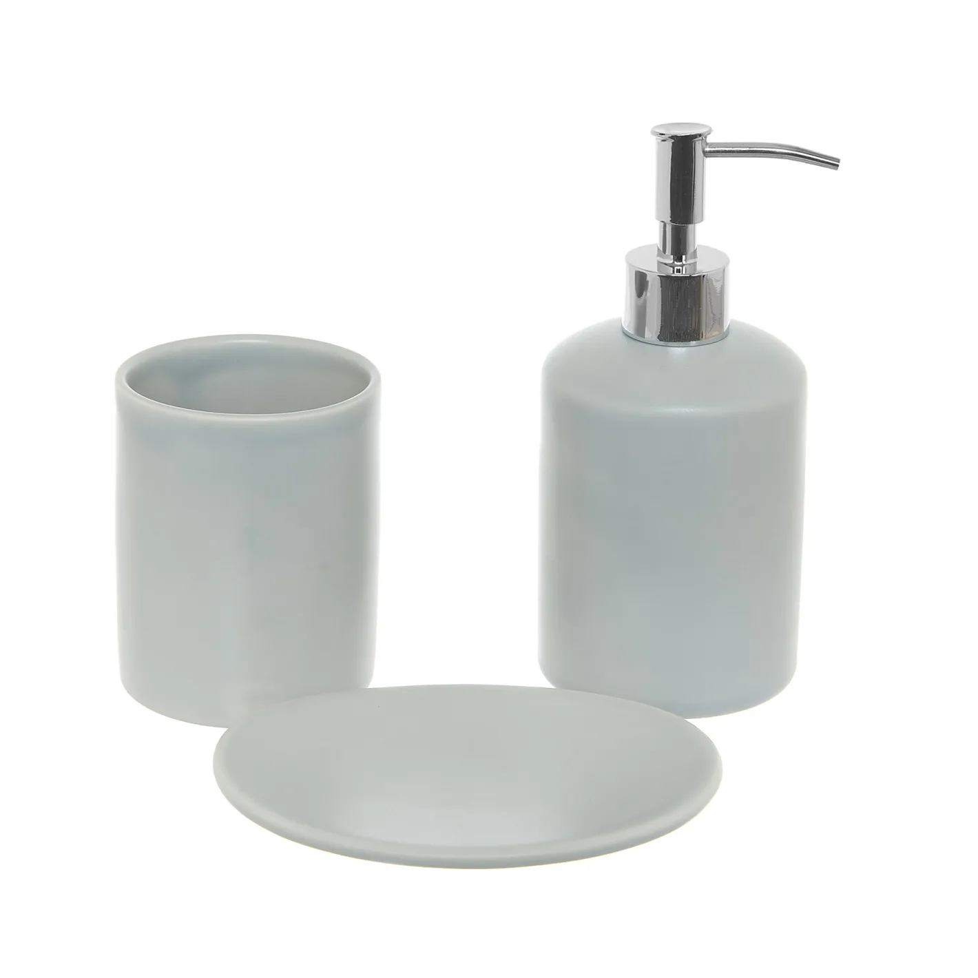 coincasa Accessori Bagno|Biancheria Bagno|Porta sapone ceramica portoghese liscia Grigio