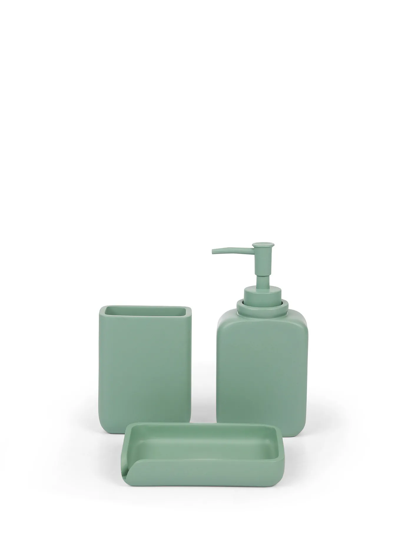 coincasa Accessori Bagno|Biancheria Bagno|Porta sapone poliresina tinta unita Verde