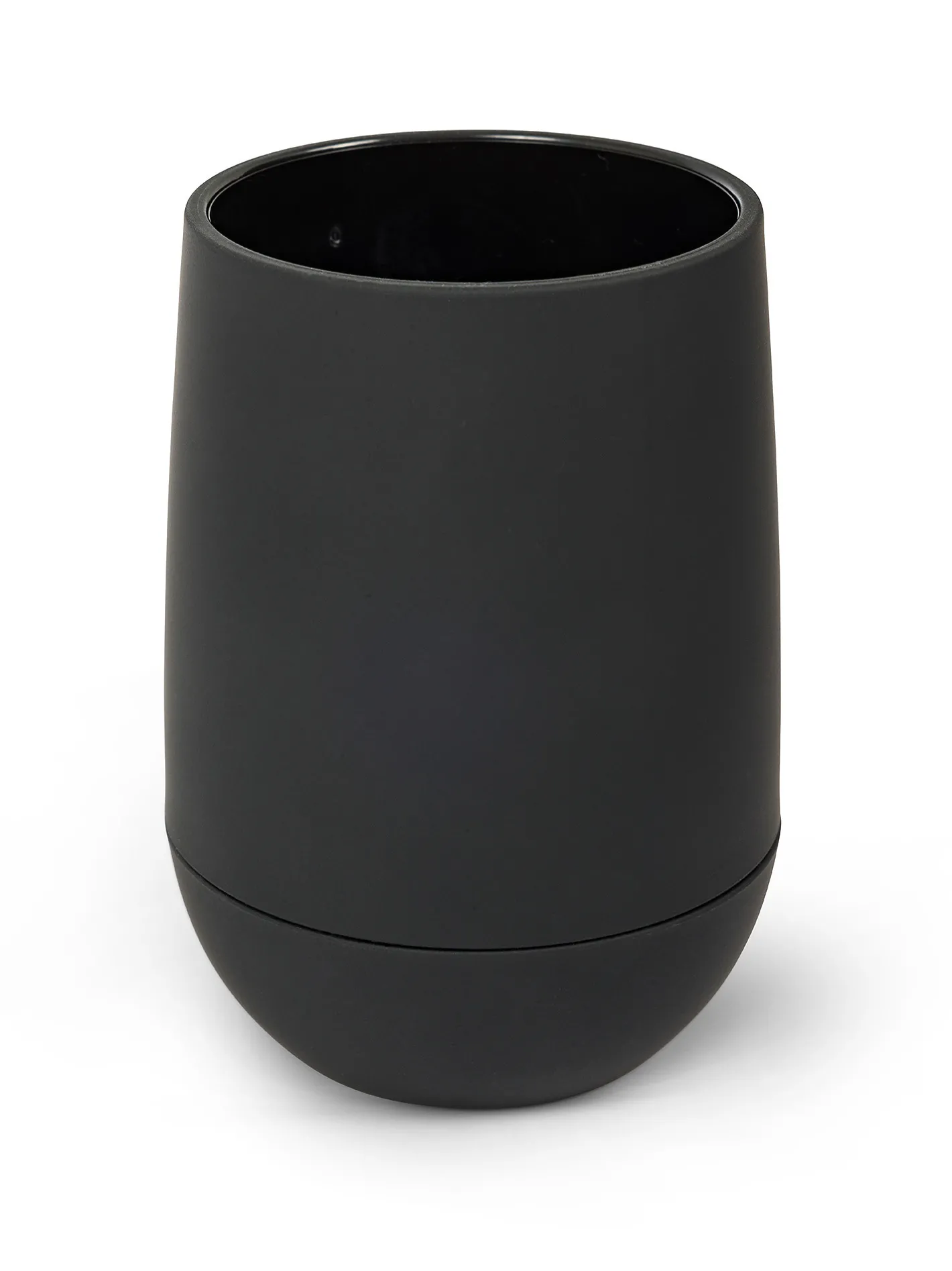 coincasa Accessori Bagno|Biancheria Bagno|Porta spazzolini in plastica opaca Nero