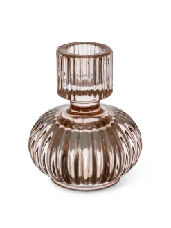 coincasa Lanterne, Candelieri E Portacandele|Porta t-light in vetro Rosa