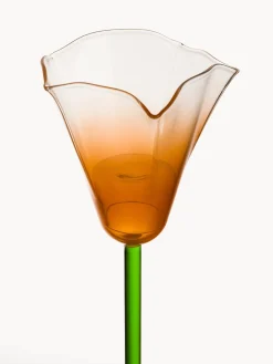 coincasa Lanterne, Candelieri E Portacandele|Porta t-light in vetro borosilicato Arancione