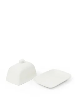 coincasa Accessori E Utensili Cucina|Portaburro porcellana bianca Bianco