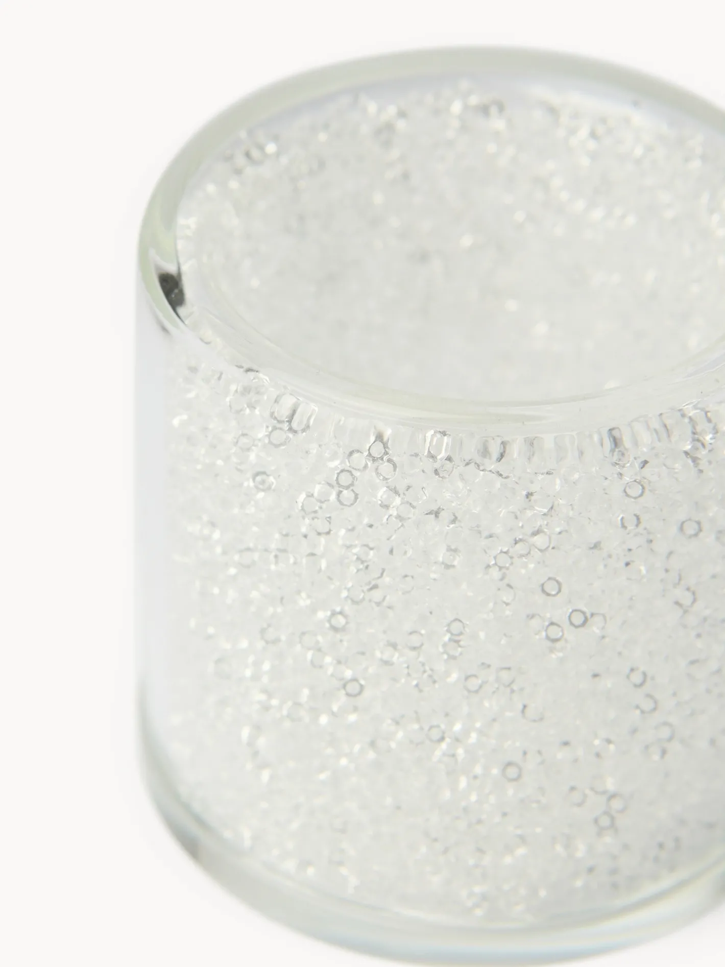 coincasa Lanterne, Candelieri E Portacandele|Altre Decorazioni Natalizie|Portacandela in vetro con pailletes Trasparente