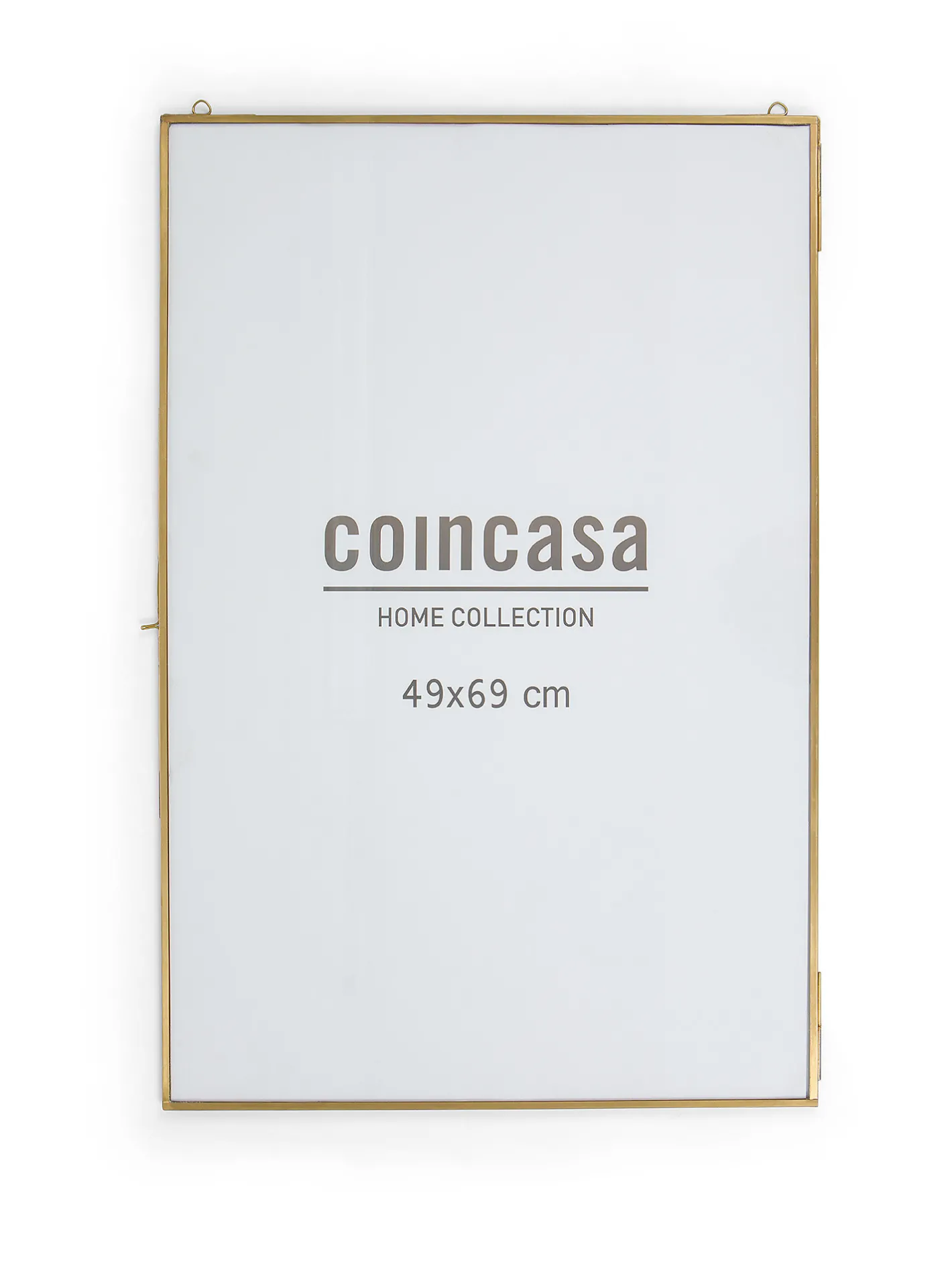 coincasa Portafoto E Cornici|Portafoto murale profili dorati 50x70 Marrone ottone