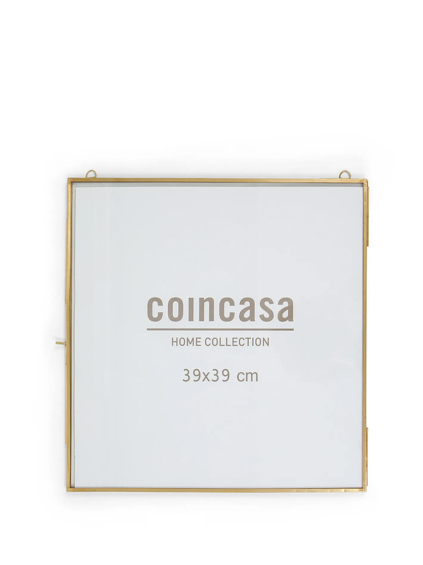 coincasa Portafoto E Cornici|Portafoto murale profili dorati 40x40 Marrone ottone