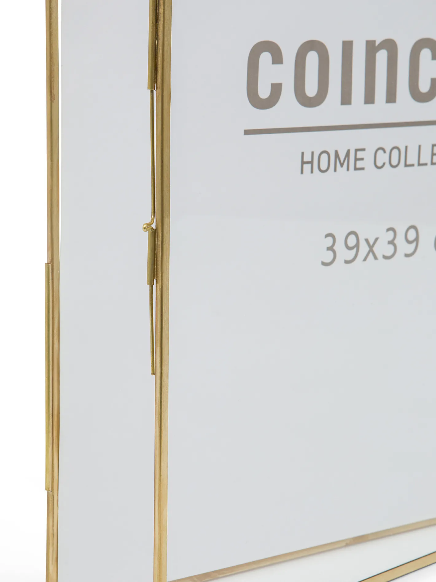 coincasa Portafoto E Cornici|Portafoto murale profili dorati 40x40 Marrone ottone