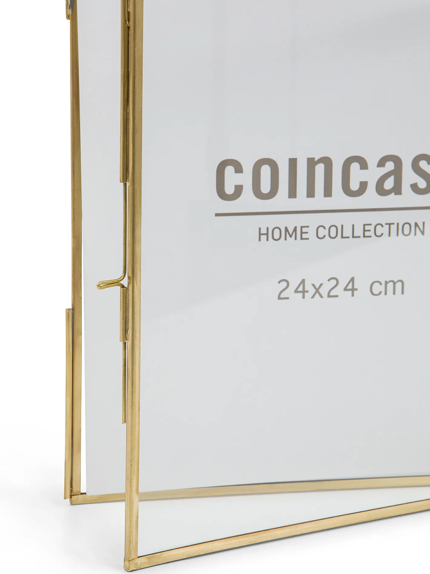 coincasa Portafoto E Cornici|Portafoto murale profili dorati 25x25 Marrone ottone