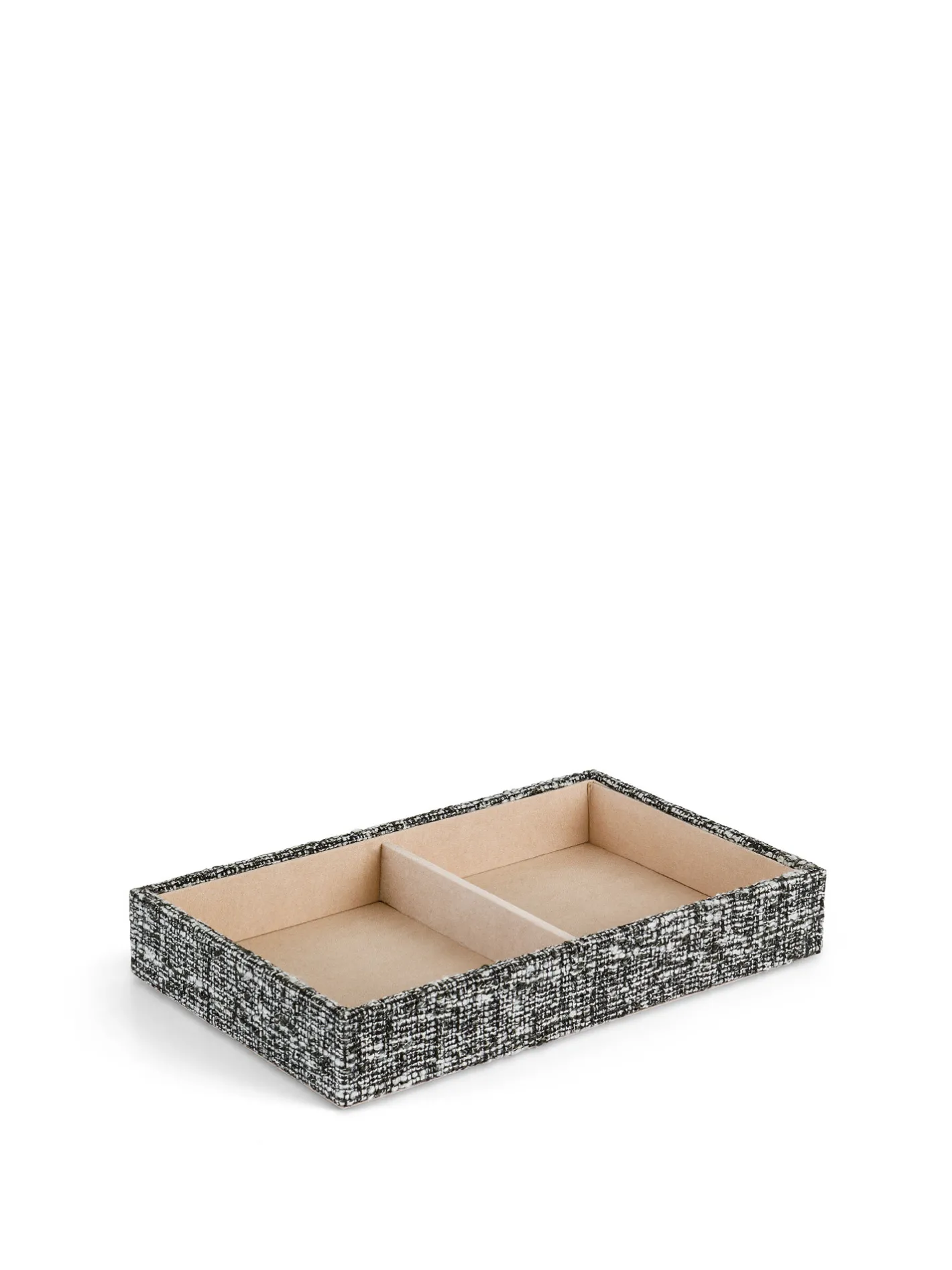 coincasa Cesti E Organizer|Portagioie con 2 vani in tessuto Grigio