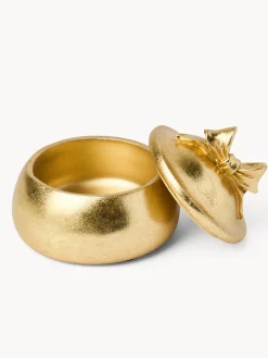 coincasa Soprammobili E Orologi|Altre Decorazioni Natalizie|Portagioie in poliresina Oro