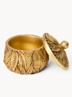 coincasa Soprammobili E Orologi|Altre Decorazioni Natalizie|Portagioie in poliresina Oro