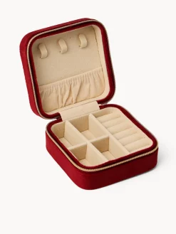 coincasa Soprammobili E Orologi|Altre Decorazioni Natalizie|Portagioie in velluto Rosso