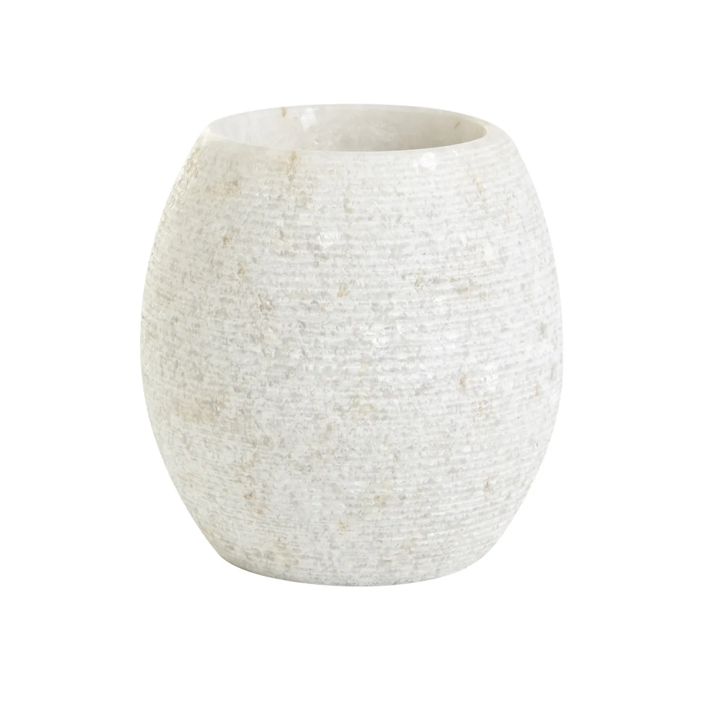 coincasa Accessori Bagno|Biancheria Bagno|Portaspazzolino Marmo Rigato Bianco