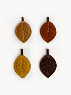 coincasa Biancheria Da Tavola|Presine E Guanti Da Cucina|Presina a forma di foglia in velluto di puro cotone Multicolor