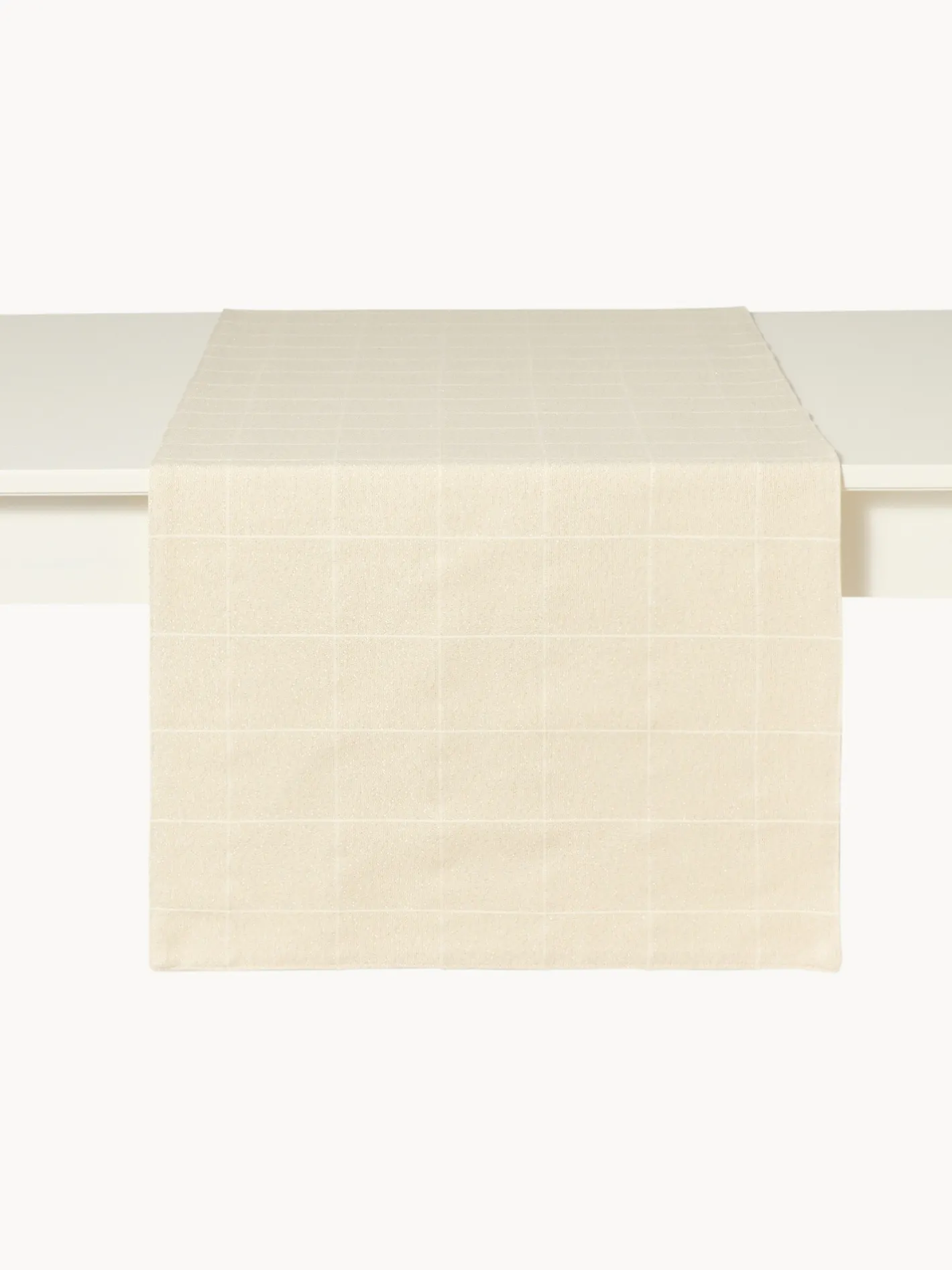 coincasa Runner|Tovaglie E Runner Natalizi|Runner in cotone e lurex motivo check Oro